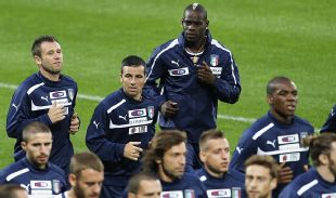 Mario Balotelli is put through his paces